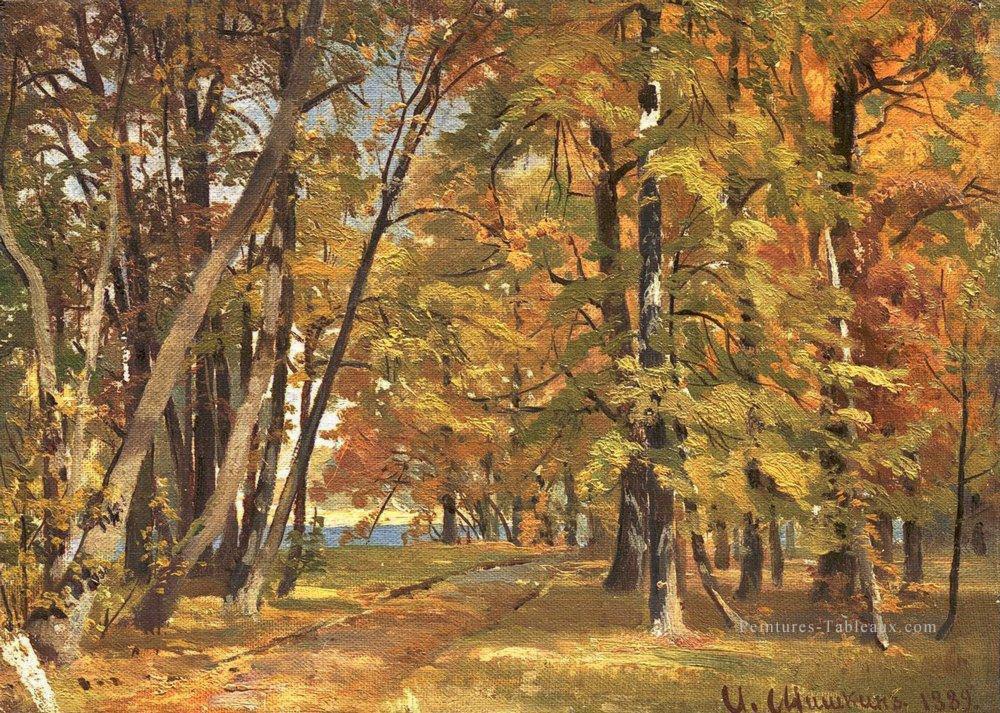 début de l’automne 1889 paysage classique Ivan Ivanovitch Peintures à l'huile